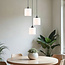 3-light pendant lamp with opal white glass - Kezia