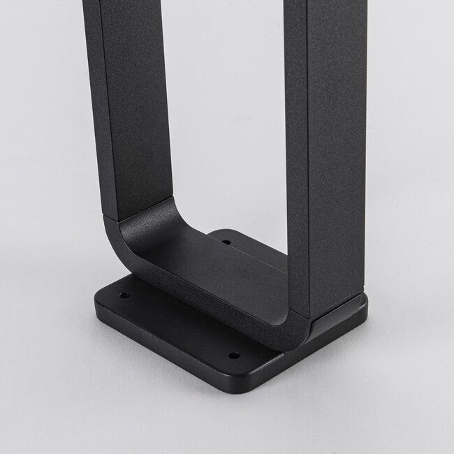 Solar outdoor floor lamp Pelle with sensor - black with integrated LED