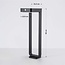 Solar outdoor floor lamp Pelle with sensor - black with integrated LED