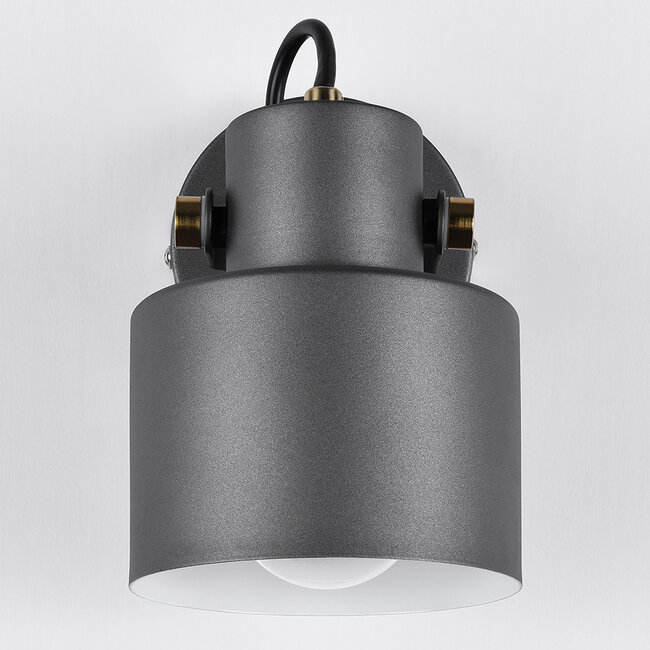 Adjustable wall lamp Alfie in grey