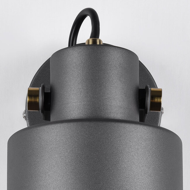 Adjustable wall lamp Alfie in grey