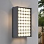 Outdoor wall light Melina - black with integrated LED