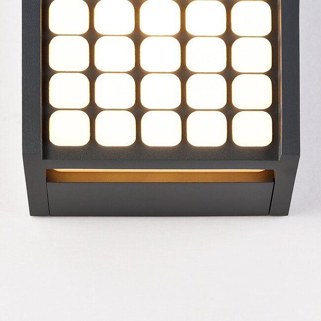 Outdoor wall light Melina - black with integrated LED