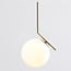 Designer pendant light Roy - opal white glass