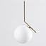 Designer pendant light Roy - opal white glass