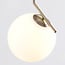 Designer pendant light Roy - opal white glass