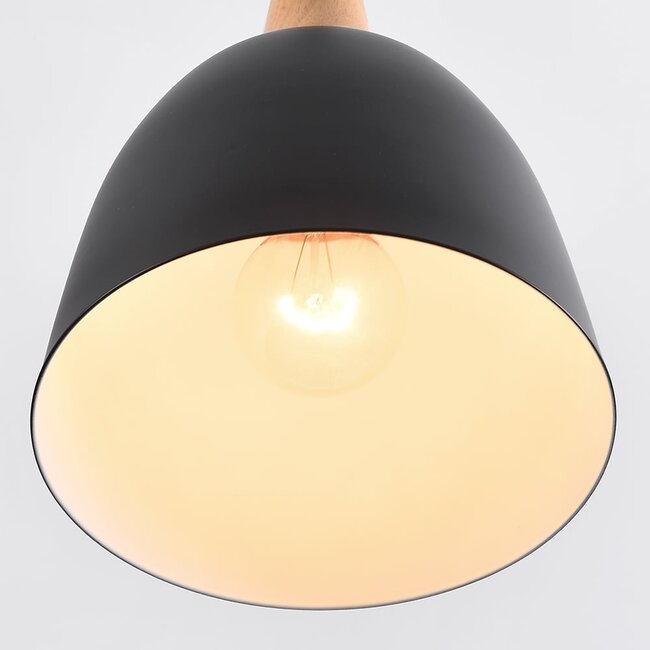 Holly pendant lamp with wood detail