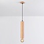 Minimalist pendant light Toby in oak wood