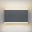 Flat outdoor wall light Demi - grey 12W