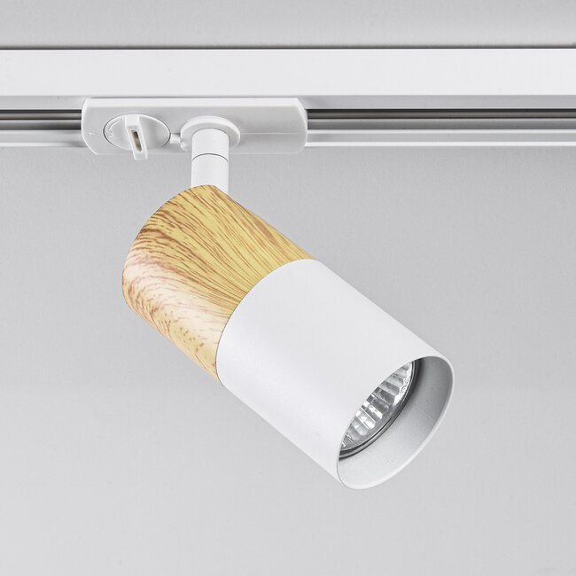 1-phase Track lighting system 1.5 metres with oak wood effect - Linn