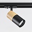 Designer 1-phase Track lighting system 1.5 metres with wood effect - Linn