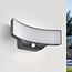 Outdoor wall light Graham with sensor - black integrated LED