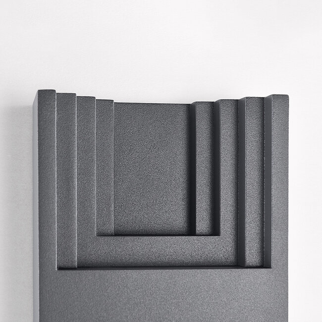 Outdoor wall light Benjamin - anthracite with integrated LED