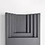 Outdoor wall light Benjamin - anthracite with integrated LED