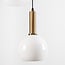 Pendant light Aiden with opal white glass, 3-light