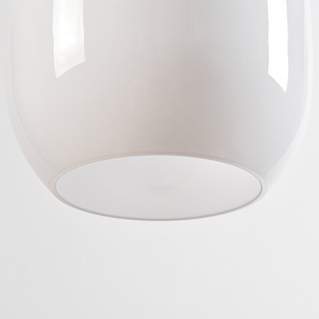 Pendant light Dayley with opal white glass, 3-light