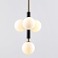 Lennard pendant lamp with opal white globes, 4-light