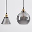 4-light pendant lamp with smoked glass - Kendall