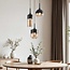Victor pendant lamp with Amber glass and Black details