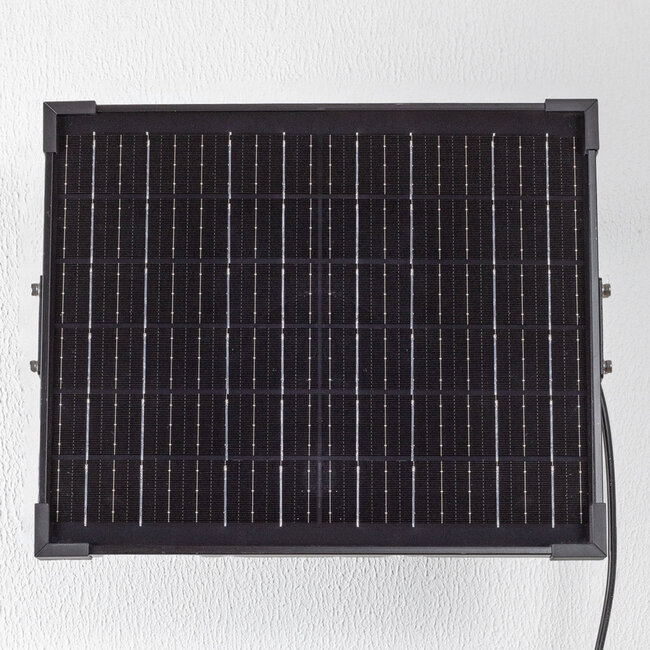 Black solar outdoor wall light Nestor - 60W