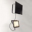 Black Solar outdoor wall light Rafail with sensor - 200W