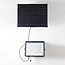 Black Solar outdoor wall light Rafail with sensor - 200W