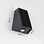Solar outdoor wall light Solon - black