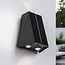 Solar wall light Takis - black