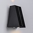 Solar outdoor wall light Takis - black