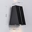 Solar outdoor wall light Takis - black