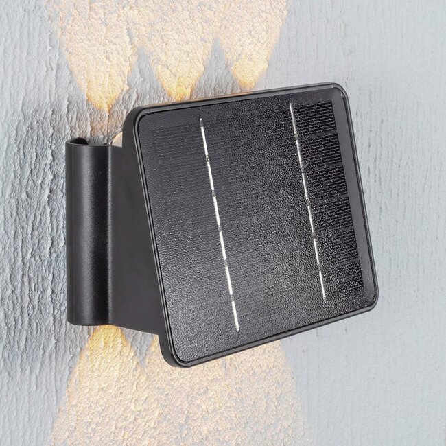 6-light Solar wall light for outdoor use - Selena