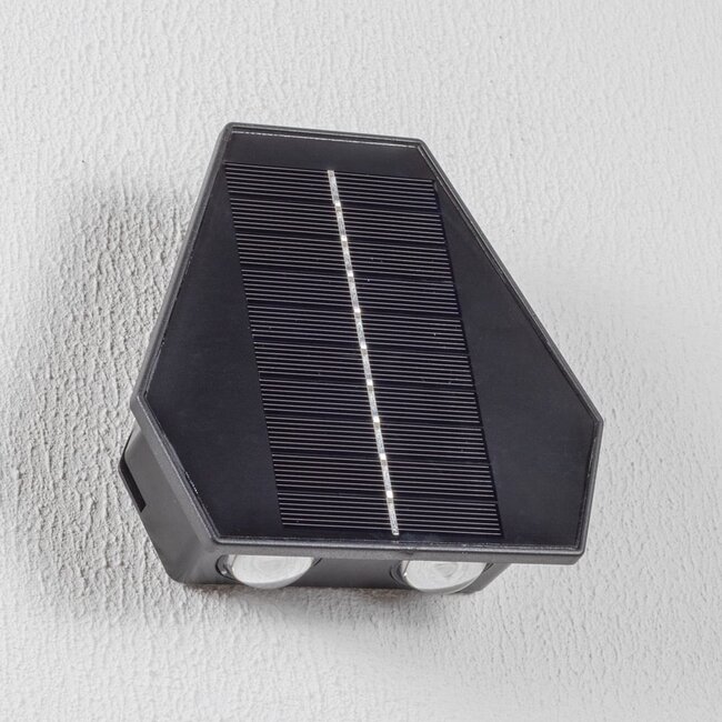 3-light solar outdoor wall light Charissa