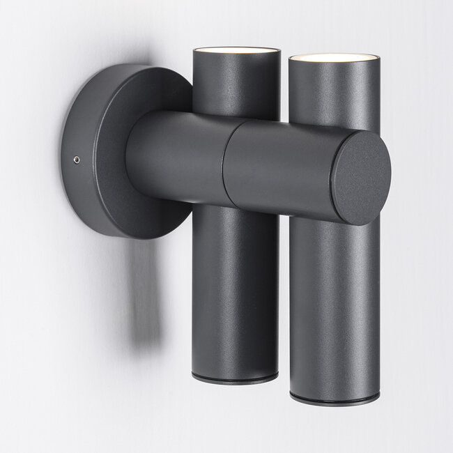 Thekla swivel wall lamp for outdoor use - anthracite