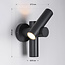 Thekla swivel wall lamp for outdoor use - anthracite