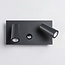 Outdoor wall light Filia with sensor and adjustable spotlights - anthracite
