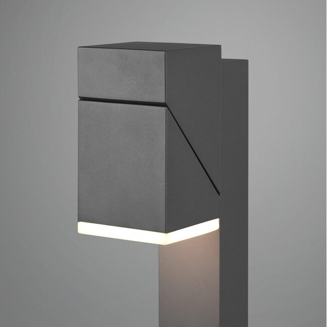 Elpida standing outdoor lamp with adjustable spotlight - anthracite