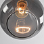 1-light pendant lamp Verona smoked glass - drop smooth glass