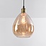 pendant light Verona teardrop with smooth glass - amber