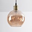 pendant light Lyana with glass globe - smoked or amber
