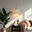pendant light Lyana with glass globe - smoked or amber