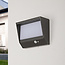 Solar wall lights for outdoor use with sensor Gioia