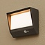 Solar outdoor wall light with sensor Gioia