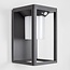 Solar wall light for outdoor use with sensor Bianca