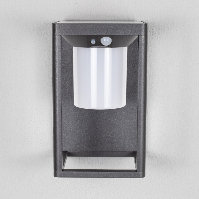 Solar wall light for outdoor use with sensor Bianca