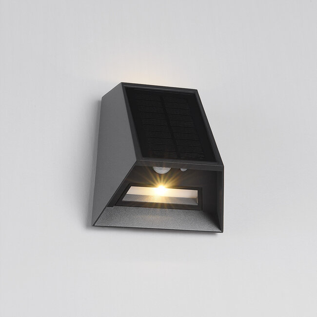 Solar outdoor wall light with sensor Sonia