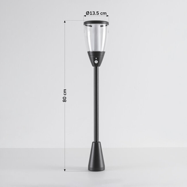 Solar standing outdoor lamp with sensor Donni