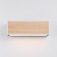Solar outdoor wall light Garcia - white with light wood