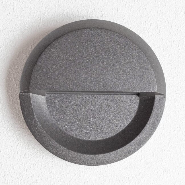 Round outdoor wall light Milano - anthracite with integrated LED