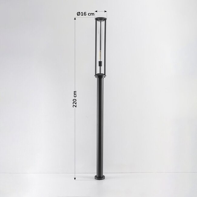Outdoor floor lamp Sergio - anthracite 220 cm