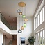 Designer pendant lamp with ribbed glass in various colours - Altair